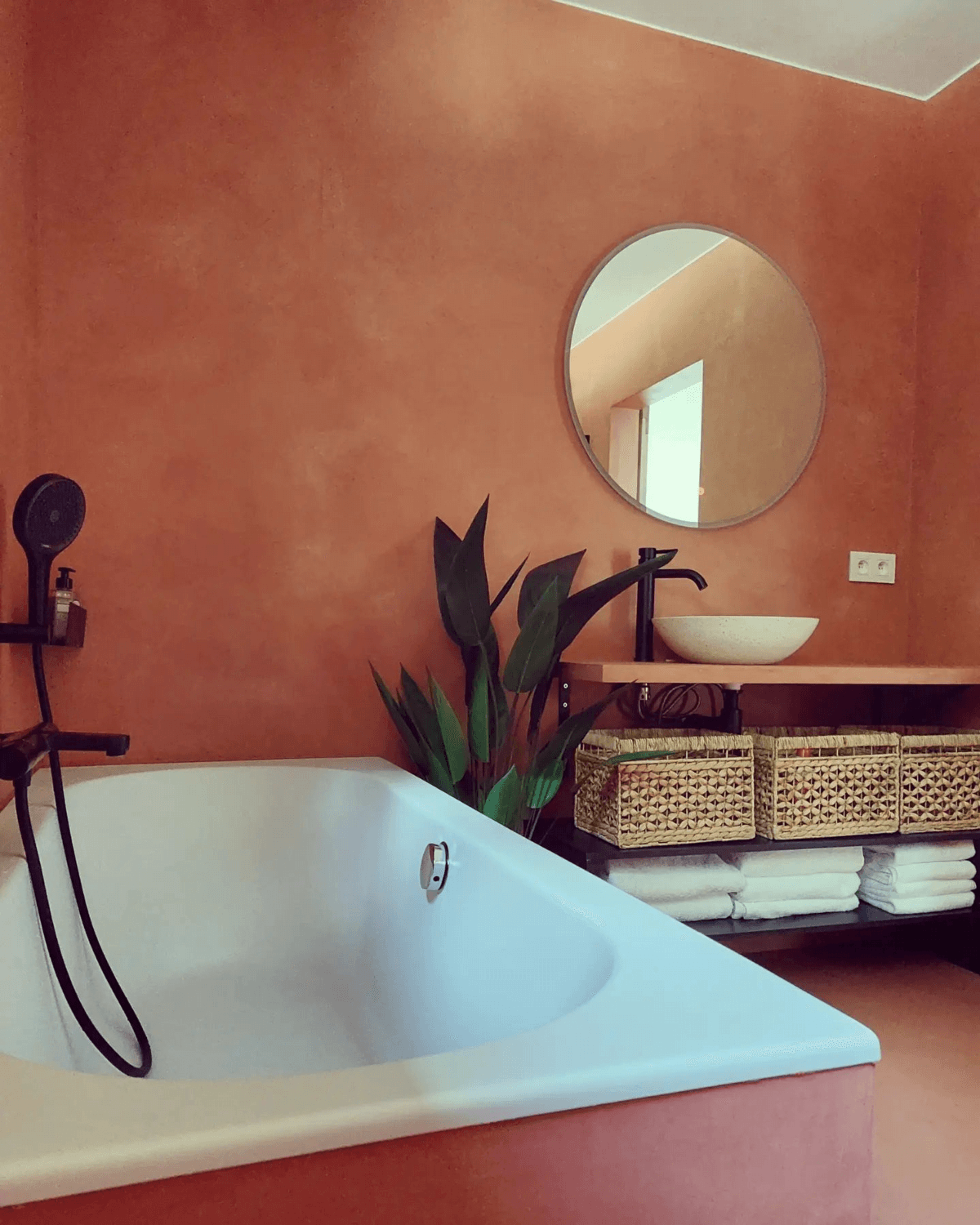 Badkamer met decoratieve technieken