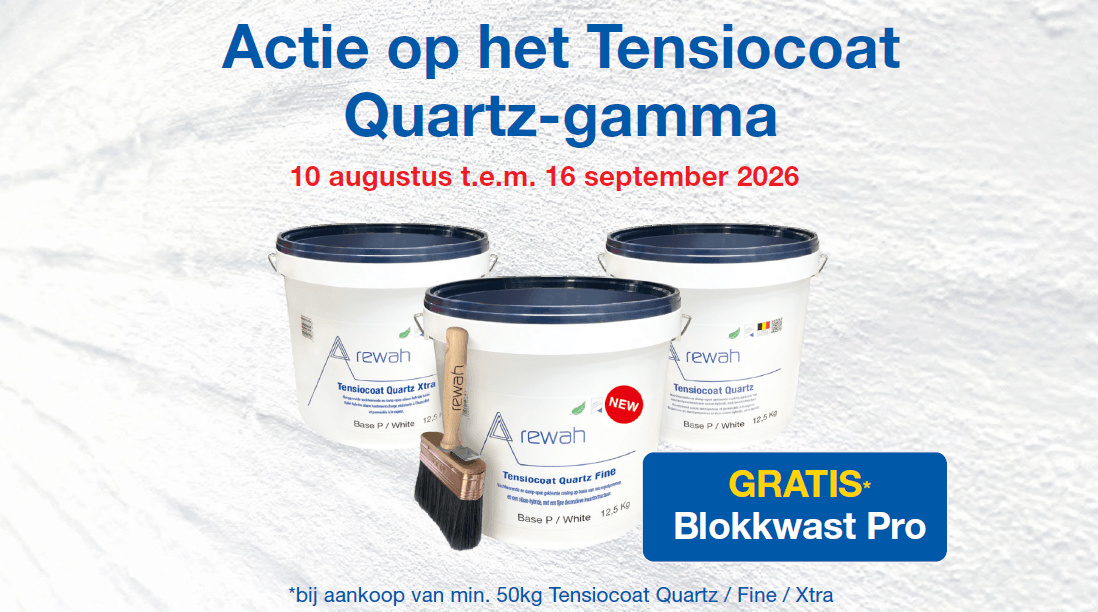 GRATIS Blokkwast Pro bij aankoop van Rewah Tensiocoat Quartz!